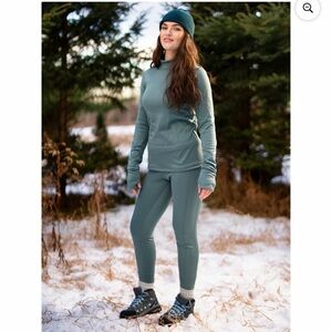 💜2pc.Ozark Trail Women's Thick Warmest Thermal Top & Warm Leggings Size:XS